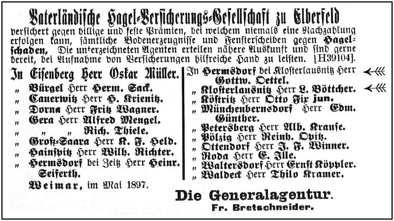 1897-05-01 Kl Hagelversicherung